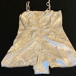 Women’s vintage Gold Label Victoria’s Secret satin romper